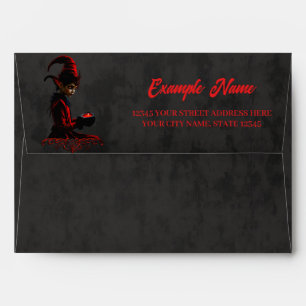 The dark christmas time. envelope