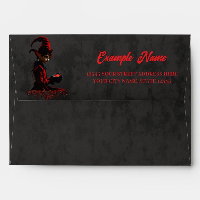 The dark christmas time. envelope (Back (Top Flap))