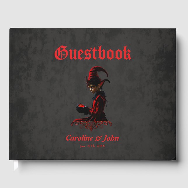 The dark christmas time.  guest book (Front)
