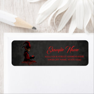 The dark christmas time. return address label