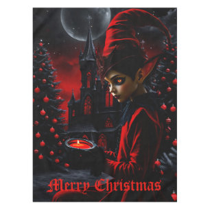 The dark christmas time. tablecloth
