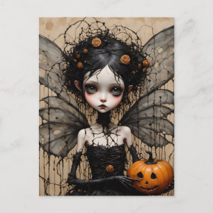 The Dark Halloween Fairy Postcard