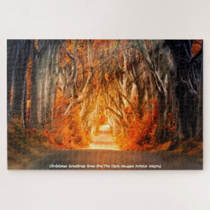 The Dark Hedges Antrim Ireland. Jigsaw Puzzle