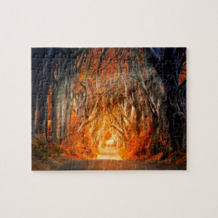 The Dark Hedges Antrim Ireland. Jigsaw Puzzle