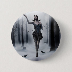 The Dark Muse 6 Cm Round Badge