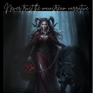 The Dark Red Ridding Hood Poster