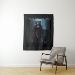 The Dark Red Ridding Hood Tapestry