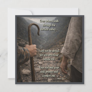 The darkest valley card