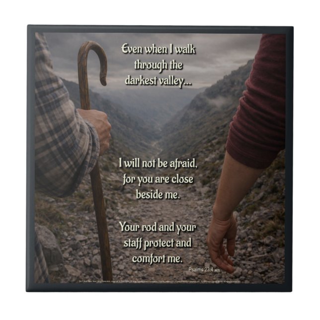 The darkest valley ceramic tile (Front)