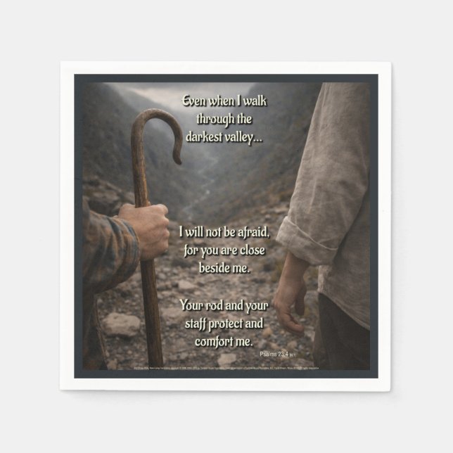The darkest valley napkin (Front)