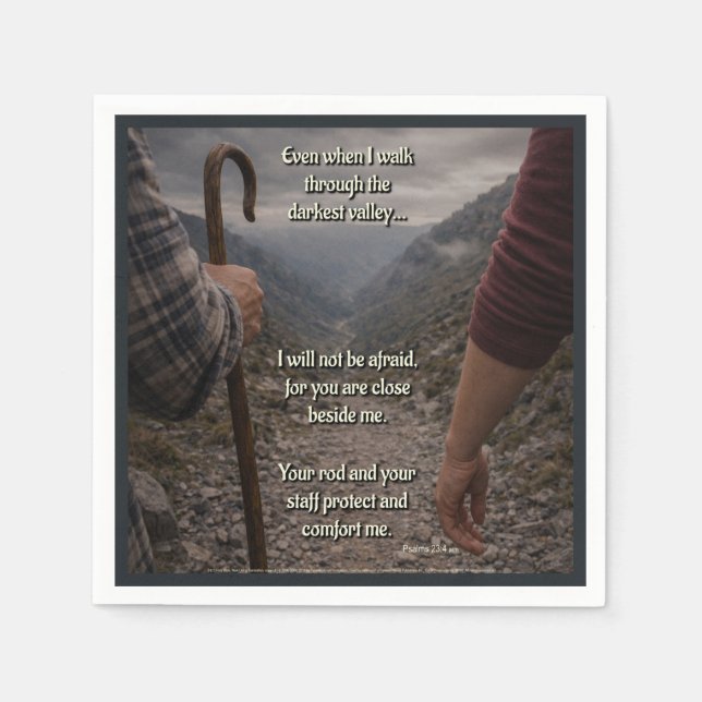The darkest valley napkin (Front)