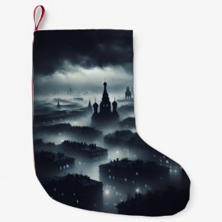 The darkness night city small christmas stocking