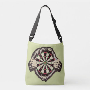 The dartboard on your chest! placemat crossbody bag