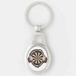 The dartboard on your chest! placemat key ring