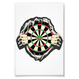 The dartboard on your chest! placemat photo print