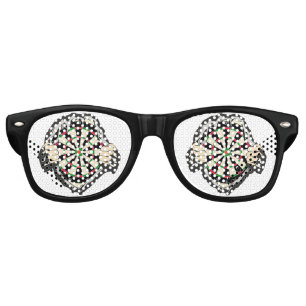 The dartboard on your chest! placemat retro sunglasses