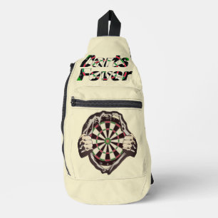 The dartboard on your chest! placemat sling bag