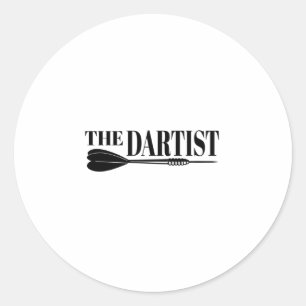 The Dartist Dart Artist Classic Round Sticker