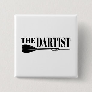 The Dartist Dart Artist Of The Dartboard 15 Cm Square Badge
