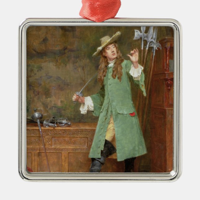 The Dashing Cavalier Metal Ornament (Front)