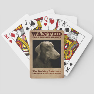 The Dashing Doberman Playing Cards