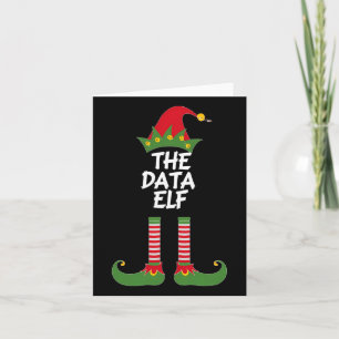 The Data Elf Funny Christmas Analyst Scientist Mat Card