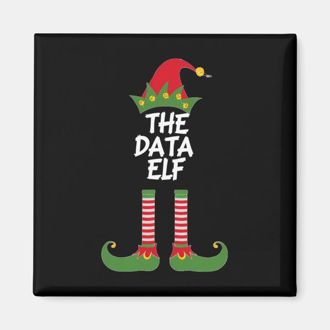 The Data Elf Funny Christmas Analyst Scientist Mat Magnet (Front)