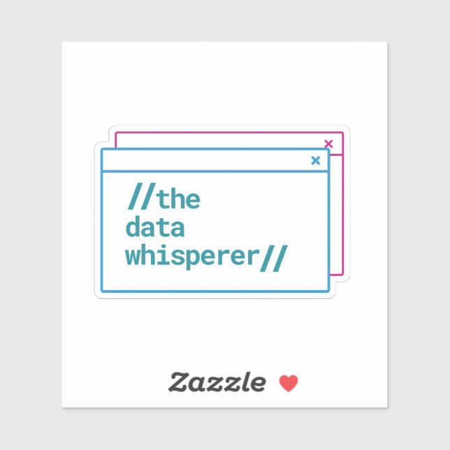 the data whisperer Custom-Cut Vinyl Sticker (Sheet)