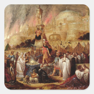 The Daughter of Jephthah, 1643 Square Sticker