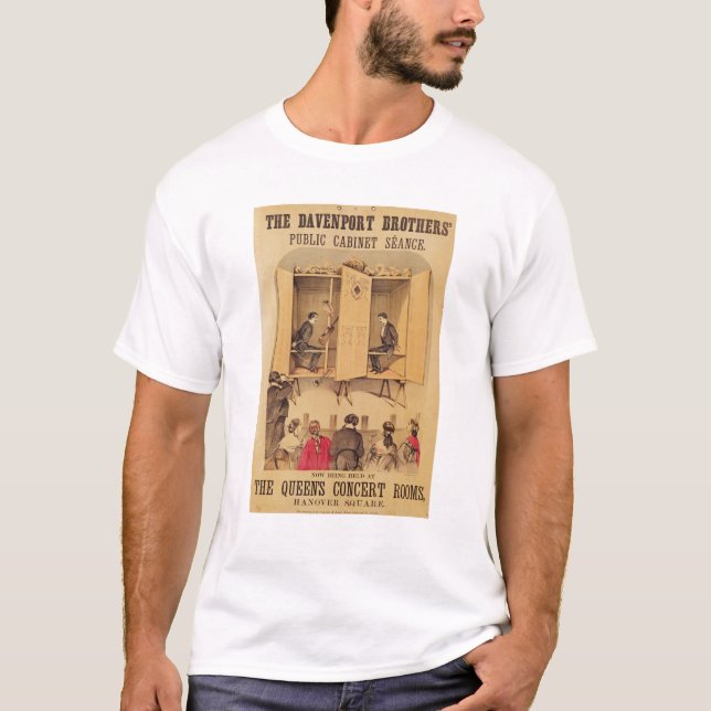 The Davenport brothers, poster for Seance, 1865 T-Shirt (Front)
