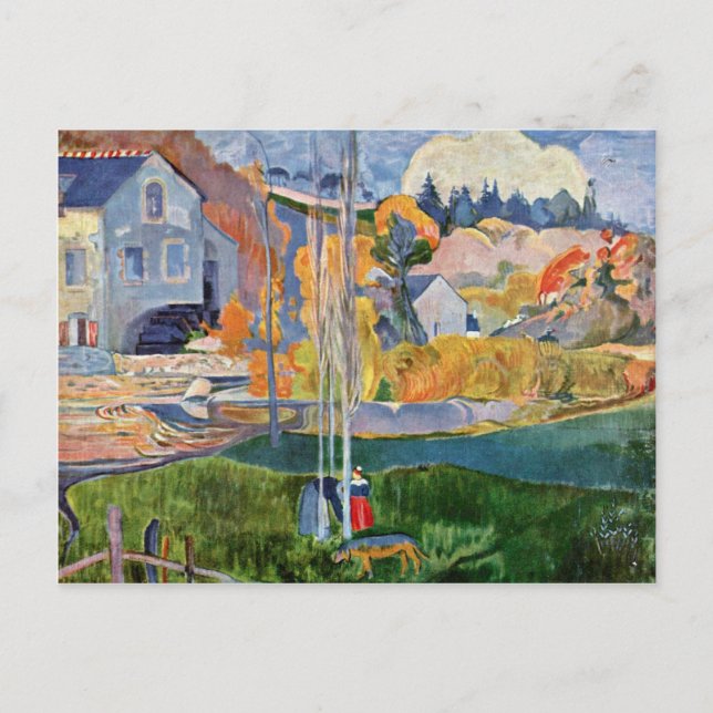 The David-Mill In Pont-Aven By Gauguin Paul Postcard (Front)