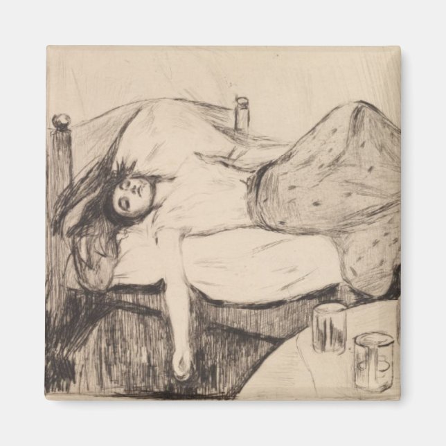 The Day After (by Edvard Munch) Magnet (Front)