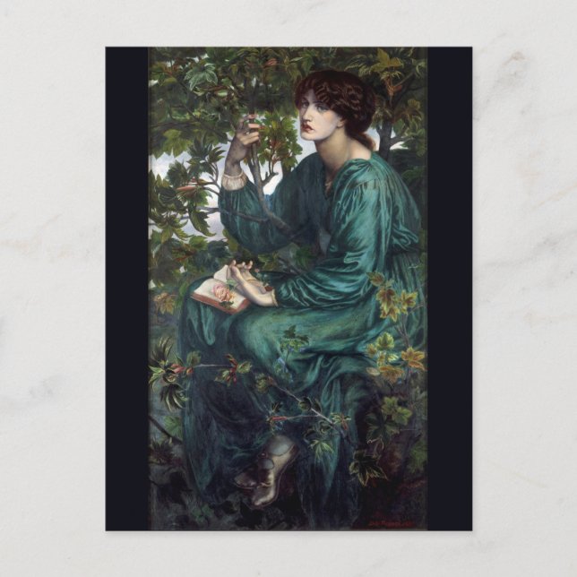 The Day Dream by Dante Gabriel Rossetti Postcard (Front)