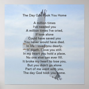 The Day God Took You Home Poster