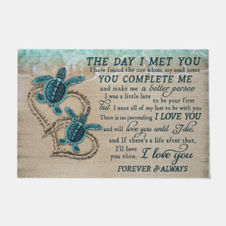 The Day I Met You, You Complete Me Doormat