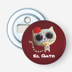 The Day of The Dead Cute Cat Bottle Opener