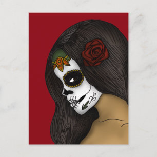 The Day Of The Dead Girl Postcard