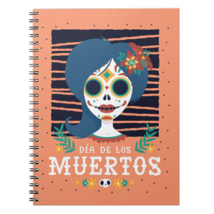 The Day Of The Dead  Mexican Sugar Skull Gift Notebook