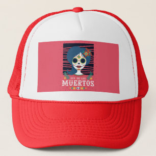 The Day Of The Dead  Mexican Sugar Skull Gift Trucker Hat