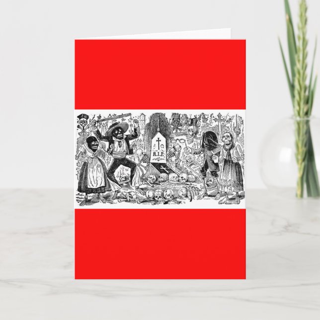 The Day of the Dead, Mexico. Circa early 1900's Card (Front)