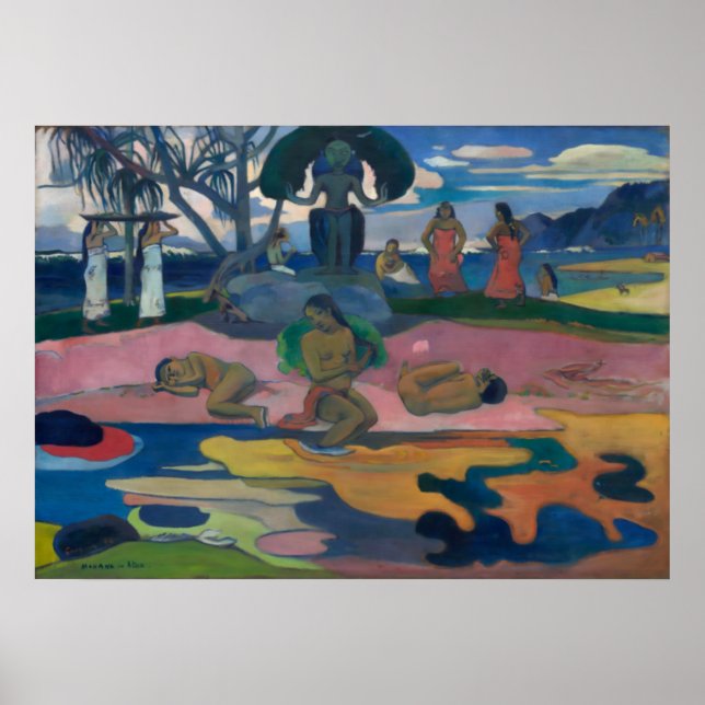 The Day of the God by Paul Gauguin Poster (Front)