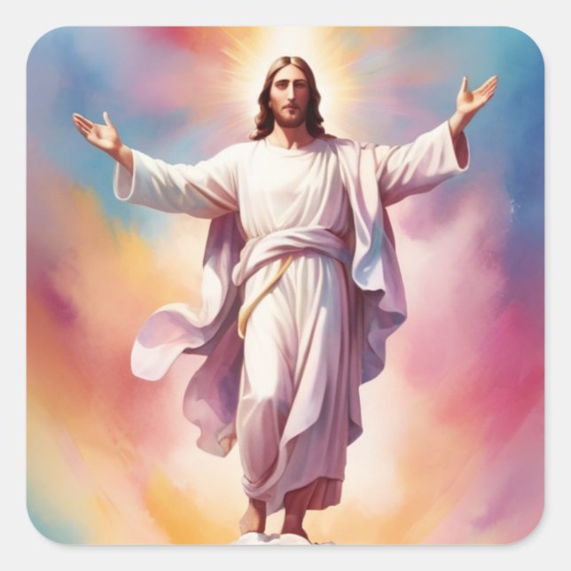 The Day of the Lord Jesus Square Sticker (Front)