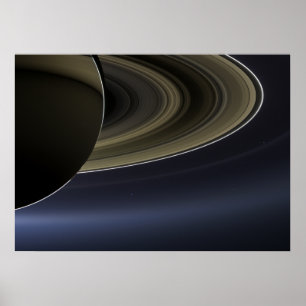 The Day the Earth Smiled   Cassini   Saturn Poster