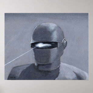 The Day the Earth Stood Still Gort Acylic Paintin Poster