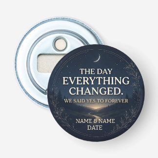 The Day We Chose Forever Marriage Proposal Bottle Opener