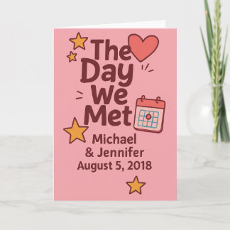 The Day We Met – Couple Card