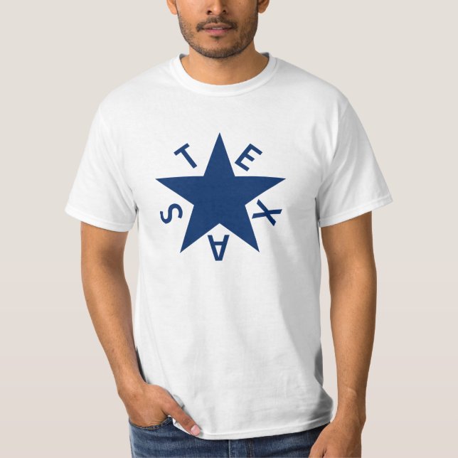 The De Zavala ((First Republic of Texas Flag) T-Sh T-Shirt (Front)