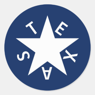 The De Zavala Stickers (Republic of Texas flag)