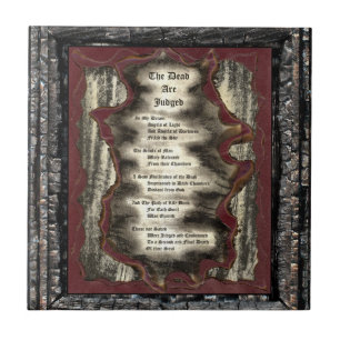 The Dead Are Judged Ceramic Tile