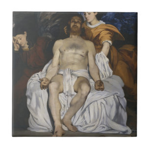 The Dead Christ with Angels (by Édouard Manet) Ceramic Tile